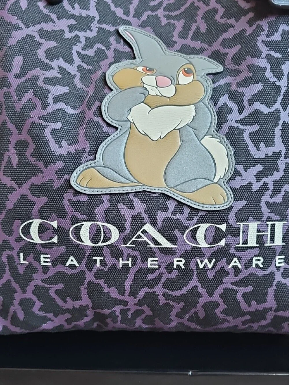 Rare 2018 Disney x Coach Thumper Market Tote 6925 - EUC Collector Grail!
